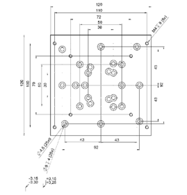 PI M-403.AP3 Adapter Plate Drawing PI M-403.AP3 Adapter Plate Drawing