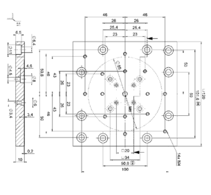 PI B-094.00 Adapter Plate Drawing PI B-094.00 Adapter Plate Drawing